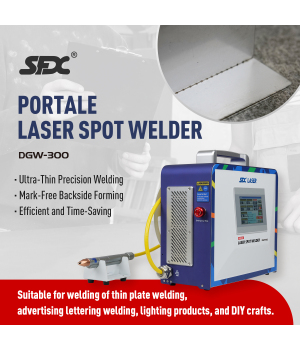 SFX 300W Portable Laser Spot Welder Precision 0.1-1.5mm Thin Metal Plate Welding Machine